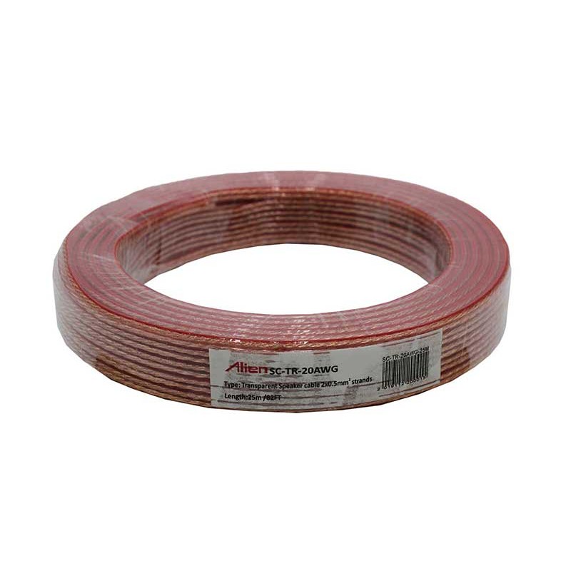 Cablu difuzor transp 2x0,5mm 25M engross