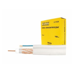 Cablu coaxial RG59+2x0.50mm2 camere Cu engross