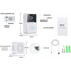 Sonerie WiFi camera microfon engross