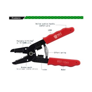 Cleste de dezizolat profesional 0.9-5.5mm2 BST-1041 engross