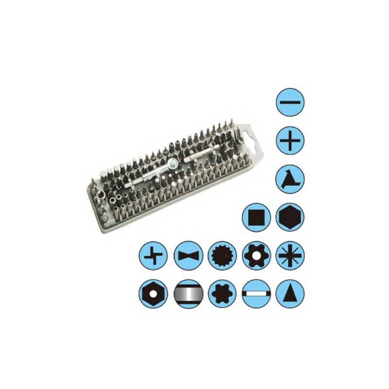 Set 100 varfuri pentru surubelnita ProsKit engross