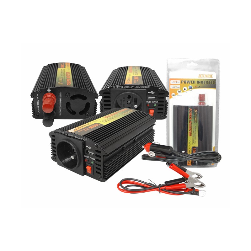 Invertor tensiune 12V 300W cu 2 porturi USB engross