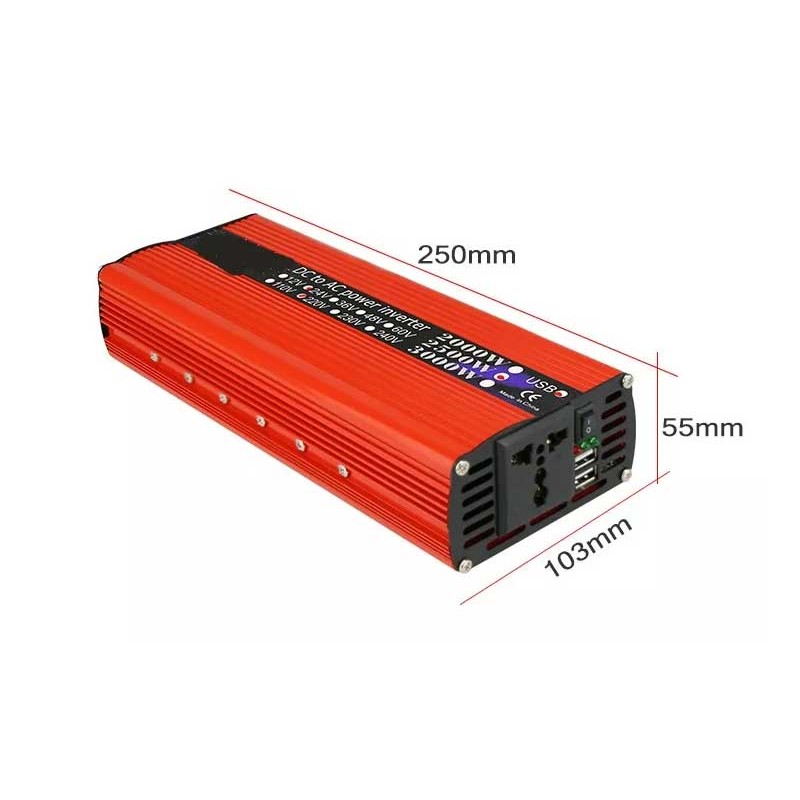 Invertor 12V 3000W cu USB engross
