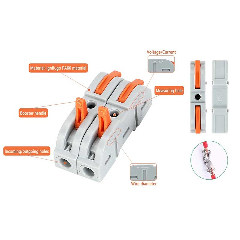 Conector rapid 0.08-4mm2 LT-211 engross