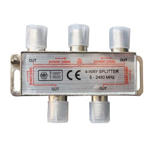 Spliter satelit 4 cai 5-2450MHz power pass engross