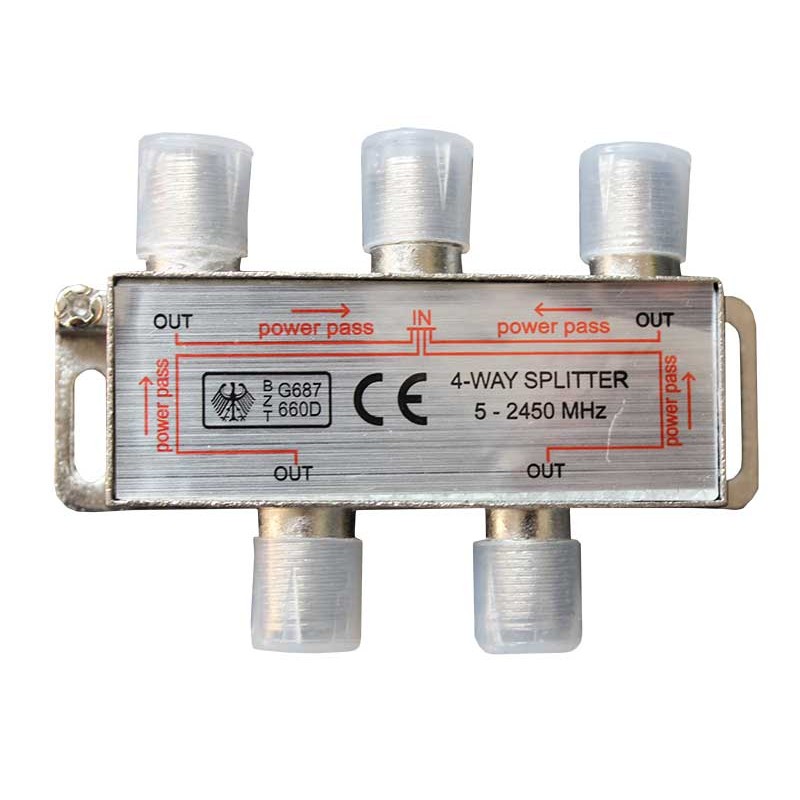 Spliter satelit 4 cai 5-2450MHz power pass engross