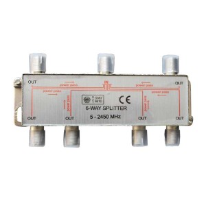 Spliter satelit 6 cai 5-2450MHz power pass engross
