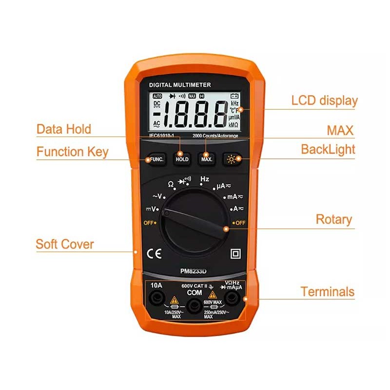 Multimetru PM8233D+ engross