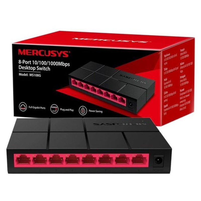 Switch 8 porturi 1Gb Mercusys engross