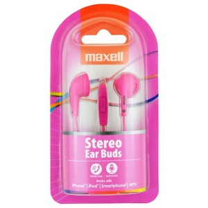 Casti cu microfon roz Maxell engross