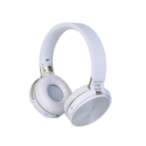 Casti fara fir cu mp3/bt/FM/mic albe engross