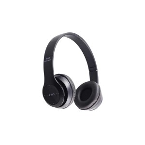 Casti Bluetooth Radio/MP3/TF/mic P47 Alien negre engross
