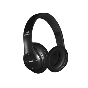 Casti Bluetooth Radio/MP3/TF/mic P15 Alien negre engross