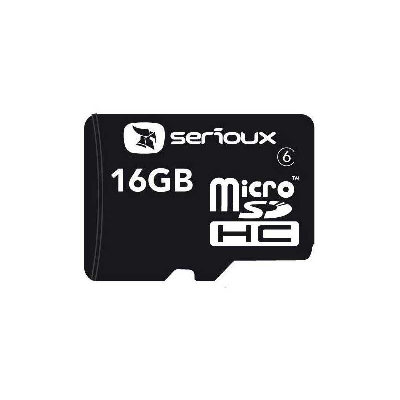 MicroSDHC 16Gb SERIOUX cu adaptor clasa10 engross