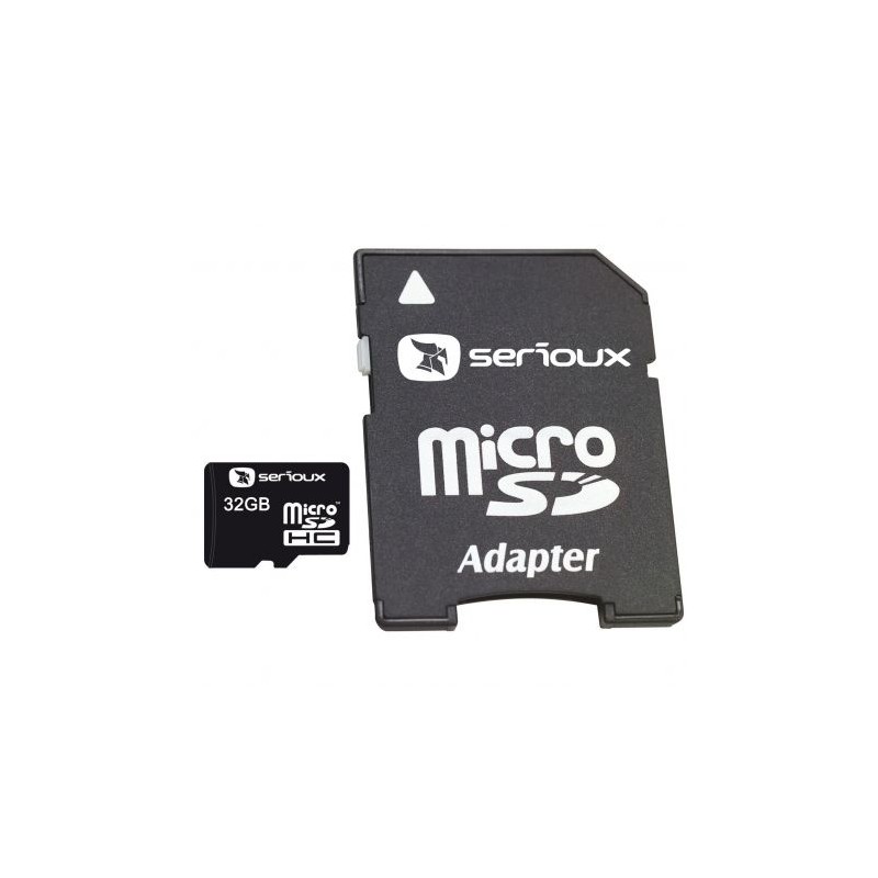 MicroSDHC 32Gb SERIOUX cu adaptor engross