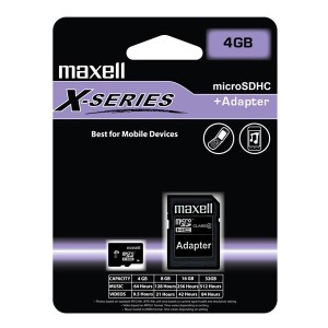 MicroSDHC 4Gb Maxell clasa 10 cu adaptor engross