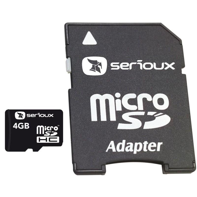 MicroSDHC 4Gb Serioux cu adaptor engross