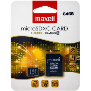 MicroSDHC 64Gb Maxell clasa 10 engross
