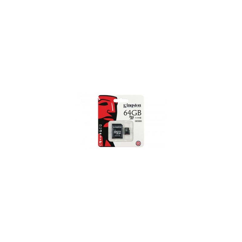 MicroSDHC 64Gb Kingston clasa 10 engross