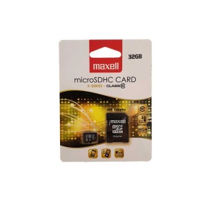 MicroSDHC 32Gb Maxell clasa 10 cu adaptor engross