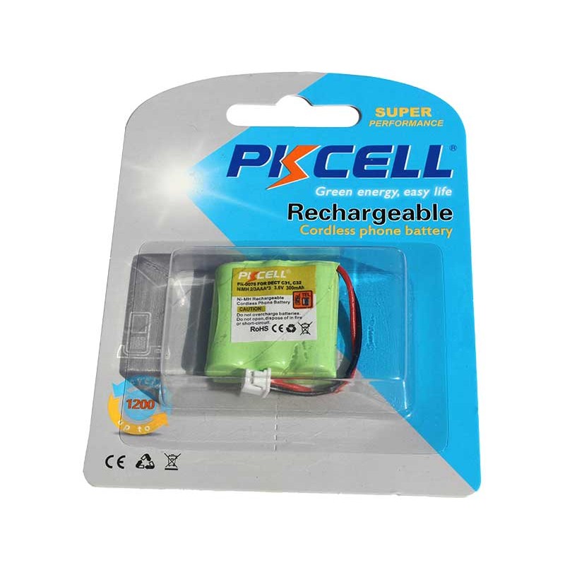 Grup de 3 acu 1/2xR3 3,6V 300ma PKCELL engross