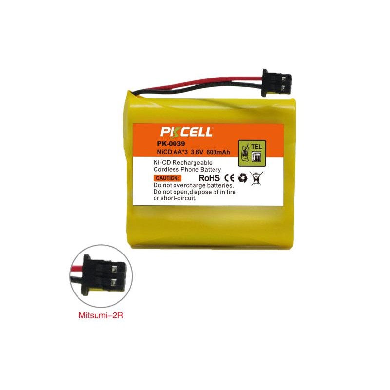 Grup de 3 acu R6 3,6V 800ma PKCELL engross