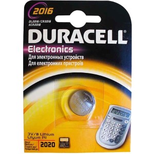 Baterie 3V CR2016 Duracell Lithium engross