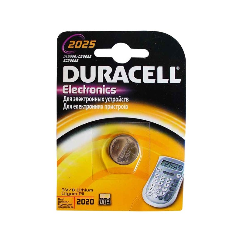 Baterie 3V CR2025 Duracell Lithium engross