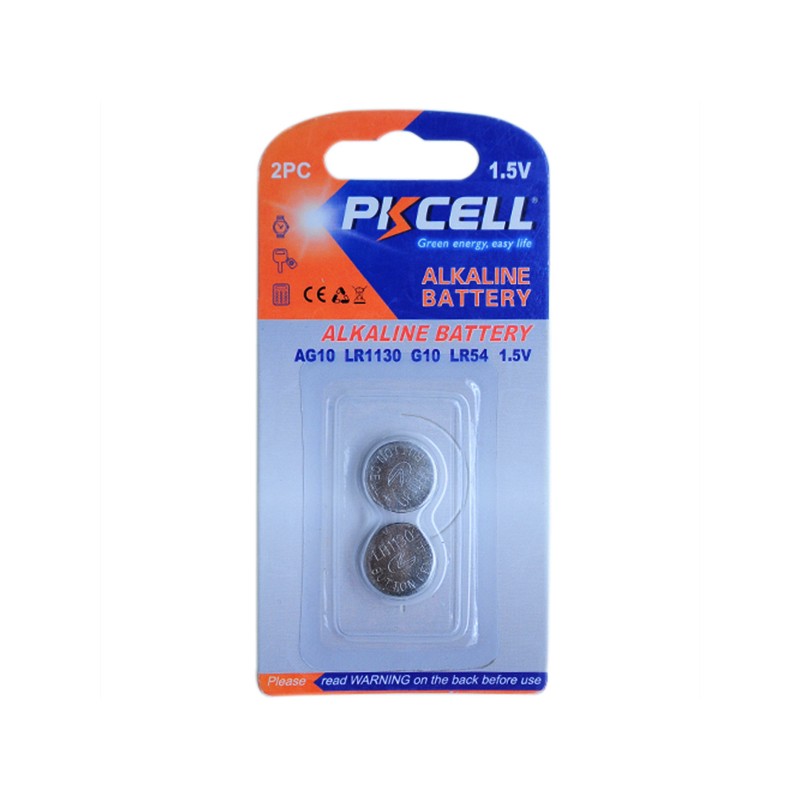 Baterie ceas AG10 alcalina PKCELL set 2buc engross