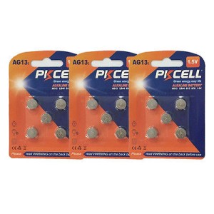 Baterie ceas AG13 alcalina PKCELL set 5buc engross