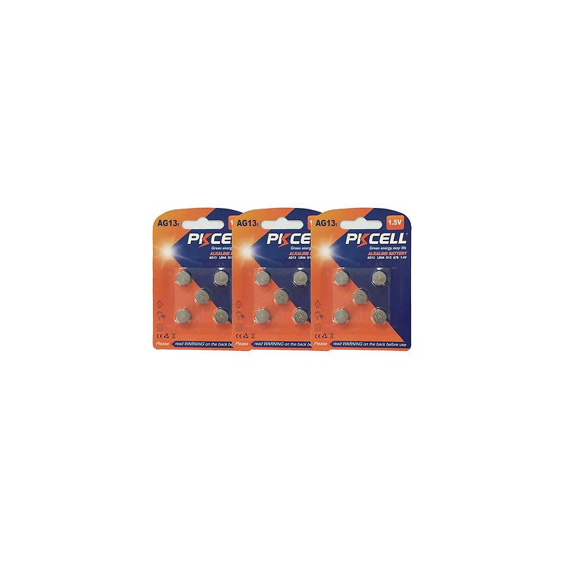 Baterie ceas AG13 alcalina PKCELL set 5buc engross