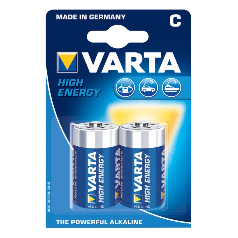 Set 2 baterii Varta High Energy Longlife Power R14 engross