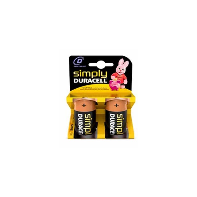 Set 2 baterii R20 Duracell Basic engross