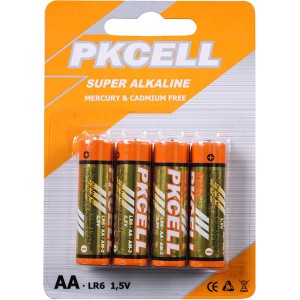 Set 4 baterii PKCELL R6 alcaline engross