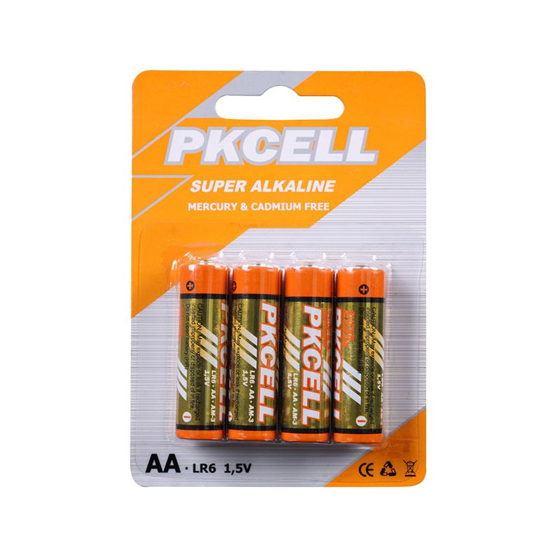 Set 4 baterii PKCELL R6 alcaline engross