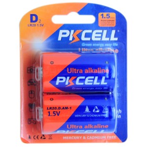Set 2 baterii R20 alcaline PKCELL engross
