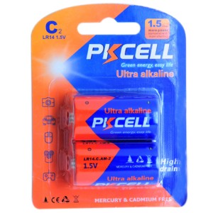 Set 2 baterii R14 alcaline PKCELL engross