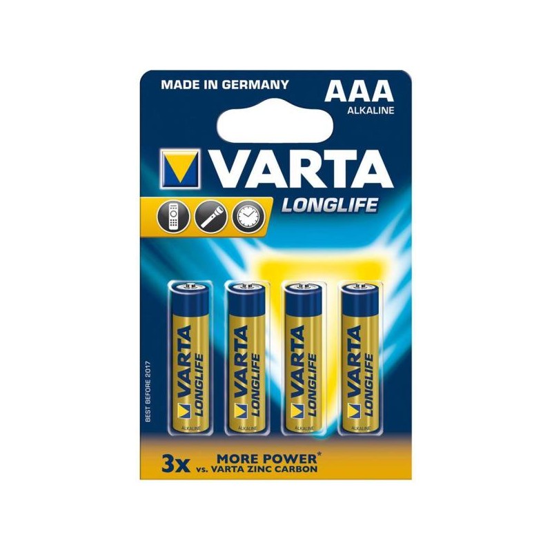 Set 4 baterii Varta Longlife 4103 AAA engross