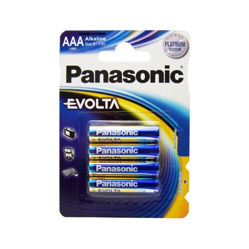 Set 4 baterii Panasonic Evolta Alkaline LR6 AA engross