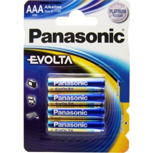 Set 4 baterii Panasonic Evolta Alkaline LR3 AAA engross