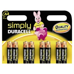 Set 8 baterii R6 Duracell Simply engross