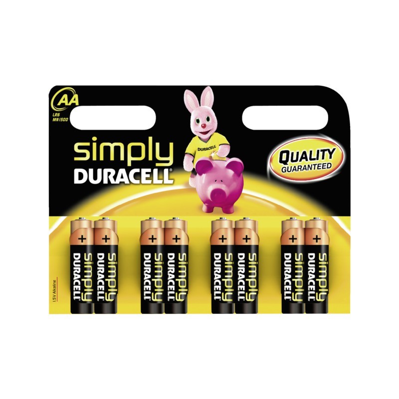 Set 8 baterii R6 Duracell Simply engross