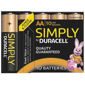 Set 10 baterii R6 Duracell Simply engross