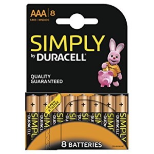 Set 8 baterii R3 Duracell Simply engross