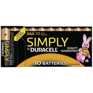 Set 10 baterii R3 Duracell Simply engross