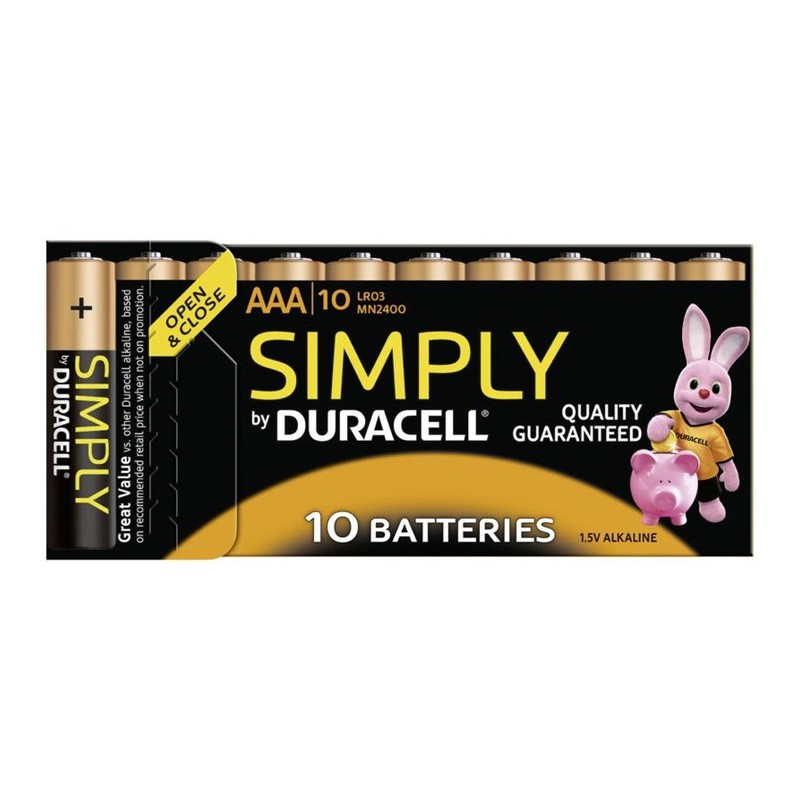 Set 10 baterii R3 Duracell Simply engross