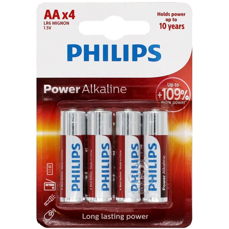 Set 4 baterii Philips Power Alkaline R6 engross