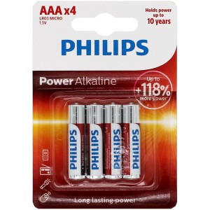 Set 4 baterii Philips Power Alkaline R3 engross