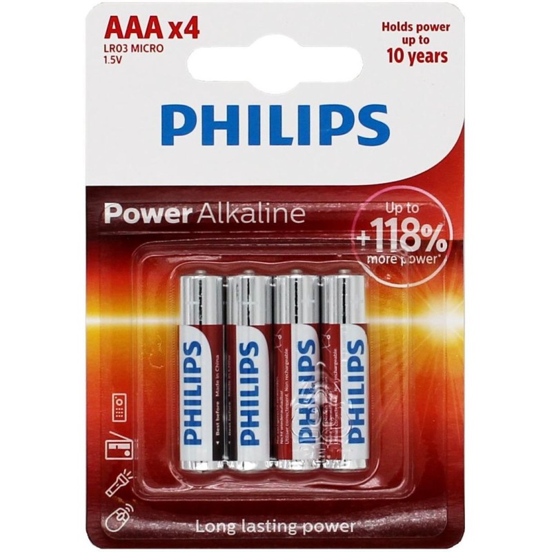 Set 4 baterii Philips Power Alkaline R3 engross