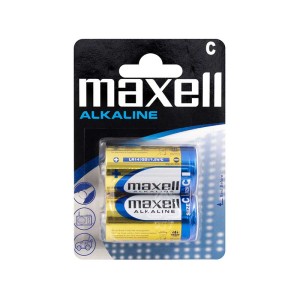 Set 2 baterii R14 alcaline Maxell engross
